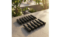 12 Pieces Valve Cover Bolt Kit Hex Head Valve Cover Bolts Carbon Steel Black