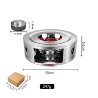 Ventilated Stainless Steel Teapot Warmer Round Stainless Steel Tea Warmer Low-Silhouette Tableware Accessory Sturdy