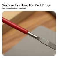 10 Pieces Professional Guitar Fret File Set Multipurpose Use Guitar Nut Slotting File Set Multifunctional for Luthiers, Guitarists, Fretwork