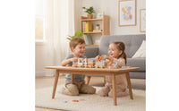 Wooden Birthday Train Educational Number Train Toy Stackable Colorful for Toddlers, Playroom, Nursery