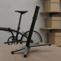 Aluminum Alloy Bike Display Stand CNC Machined Folding Bike Parking Stand Anodized Finish for Workshop, Garage