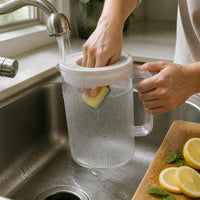 Cold Water Pitcher with Lid for Refrigerator, High Temperature Resistant Juice Beverage Dispenser