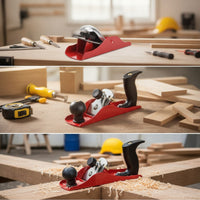 Adjustable Woodworking Hand Plane Compact Hand Plane with Handle Manual Wood Edge Planer Portable for Woodworkers, Carpenters, Workshop, Home Repairs