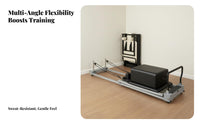 Foldable Pilates Reformer Space-Saving Pilates Core Bed Multifunctional Folding Reformer Machine for Beginners, Adults, Strength Training, Gym, Indoor