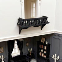 Balustrade Railing Dollhouse Balcony Shelf Turned Spindles 1:12 Scale Shelf Curved Brackets
