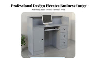 Simple Ier Counter Multipurpose Checkout Counter Versatile Register Stand for Clerks, Receptionists, Reception Area, Restaurant, Office
