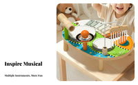 Educational Kids Drum and Xylophone Toy Sensory Stimulation Toddler Drum Set Develops Fine Movement Skills Toddler Percussion Set Easy to Assemble for Toddlers, Preschoolers, Preschool, Daycare, Playroom