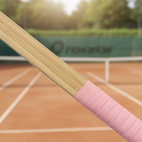 Flat-Headed Wooden Practice Paddle Long-Handle Wooden Training Paddle Non-Slip Sturdy for Beginners