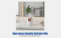 Nano Facial Steamer, Hot & Cold Dual Spray, Deep Hydration, Home Skincare, Large Tank