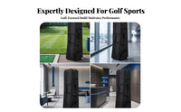 Soft-Sided Foldable Golf Travel Case Full-Length Zipper Wheeled Golf Travel Bag Reinforced Carrying Handles