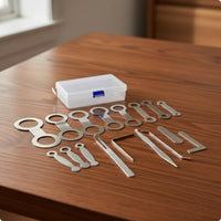 Sax Pad Tool Set Small Transport Container Sax Repair Tool Kit Stainless Steel Musical Accessory for Music Shop