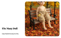 OB11 Baggy Pants Stylish Design Bear Pocket Doll Pants Elastic Waist 1/12 Scale Doll Trousers for BJD Hobbyists