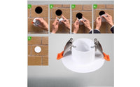 Air Conditioner Hole Cover Snug Wall Hole Cover with Spring Clips Blocking Hardware for Renters, Rental Apartments