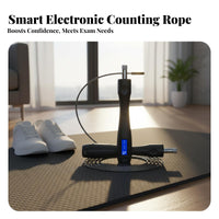 Smart Leap Rope Electronic Counter Bluetooth Skipping Rope App Data Analysis Clear Digital Screen Display for Students