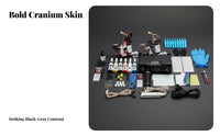 Twin Machine Dermal Design Set Easy to Use Beginner Dermal Design Practice Kit Power Supply Protection Body Art Supplies for Beginners, Hobbyists