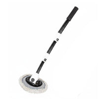 Highly Absorbent Telescopic Car Wash Brush Wet and Dry Use Long Handle Car Cleaning Mop Detachable Head Automotive Accessory