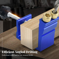 46 Pieces Precise Drilling Pocket Hole Jig Kit Concealed Screws Pocket Hole Jig High Precision for Carpenters, Cabinet Making, Home Projects