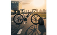 Disc Brakes Road Bike Aerodynamic Frame Racing Road Cycle Sealed Bearing Bottom Bracket 700C Road Cycle for Students, Commuters