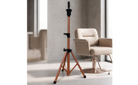 Adjustable Hairpiece Head Stand Tripod Lightweight Mannequin Head Stand Tripod Foldable Portable for Hairdressers, Barbers
