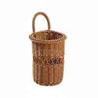Hanging Utensil Basket Space Saving Woven Hanging Basket Lightweight for Washroom