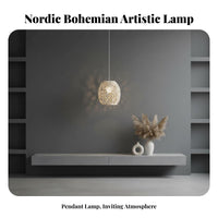 Macrame Lamp Shade Natural Aesthetic Boho Hanging Lamp Shade Handmade Cotton Rope Lantern Creates Warm Atmosphere for Guesthouse