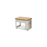 Vintage and elegance Foldable 2-Tier Trolley Movable with casters Household Furniture adaptable Utility trolley sturdyDuty for Interior Design aficionados, Office Workers, Living Room, Balcony, Kitchen, Bathroom