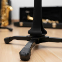 Easy to Set up Soprano Saxophone Stand Compact Soprano Saxophone Display Stand Non-Slip Feet Music Accessory Reinforced Metal Legs