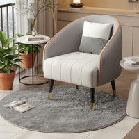 Light Luxury Design Single Sofa Chair High-Density Foam Cushion Single Sofa Armchair Luxurious Comfort Small Apartment Armchair Ergonomic Design for Office