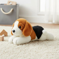 Cute Design Prone Beagle Stuffed Animal Cuddly Beagle Stuffed Animal Toy fluffyLike Softness for Bedtime, Playtime