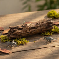 Tree Stump Ornament Realistic Log Section Textured Landscape Piece for Collectors