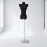 Female Torso Mannequin Floor-Standing Mannequin with Stand Professional Clothing Display Torso for Boutiques
