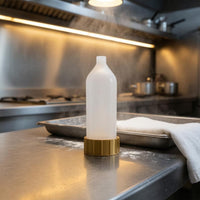 Translucent Hanging Sauce Bottle Large Capacity Sauce Press Bottle Tapered Bottom Food Container Easy to Clean for Restaurant Personnel