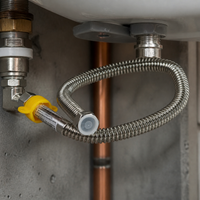 LESSO Stainless Steel Corrugated Water Heater Connector Hose for Hot & Cold Water