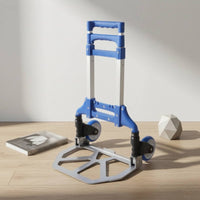 Folding Hand Space-Saving Transport Trolley Hand Truck with Frame Adjustable Foldable Transport Trolley for Homeowners