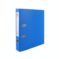 10 Pieces Large Capacity Lever Arch Binder Sturdy Cover 2-Hole File Binder Spine Label Arch File Folder for School
