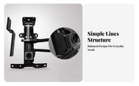 Spring Loaded Chair Tilt Mechanism Black Steel Office Chair Tilt Plate Compact Metal Body Furniture Part Mounting Tabs