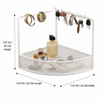 Metal Jewellery Organiser, Modern Minimalist Key Holder for Desk, Freestanding Key Organiser for Entryway Countertop