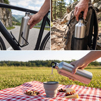 1000ML Portable Narrow Mouth Stainless Steel Sports Water Bottle for Outdoor Cycling Hiking