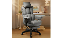 Gaming Chair with Footrest and Support Reclining Gaming Chair with Footrest Padded for Gaming Aficionados, Adults, Home Office, Desk