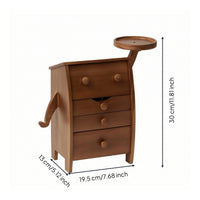 Jewelry Organizer with Drawers Organized Tabletop Jewelry Chest Elegant for Dresser, Vanity