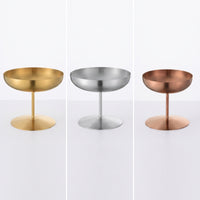 Dessert Cup with Stem Metal Stemmed Ice Sundae Bowl Polished Stainless Steel Dessert Bowl for Hosts, Home, Parties, Cafes