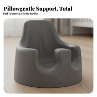 Portable Molded Floor Seat Eron-the-movenomic Design 2-in-1 Booster and Floor Seat Multi-Functional Infant Chair Stable Base for Infants, Toddlers, Parents, Mealtime, Travel, at the Dining Table, playful activities