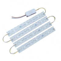 LED Light Strip Assembly Double-Row Light Bar Assembly LED Bar Module Round Lens Covers Driver Module White