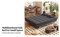 Space-Saving 2-Seater Foldable Sofa Bed Two-in-OnePurpose Design transformable Couch Easy Conversion Living Room Furniture Modern aesthetic for Apartment Dwellers, Students, Homeowners, Small Spaces, Dorm, Lounge, Home Office