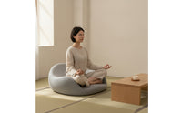 Ergonomic Cushion with Backrest Memory Foam Meditation Cushion Supportive Meditation Pillow Contoured for Meditators, Yogis, Mindful Movement Practice