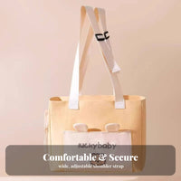 Wide Comfortable Strap Canvas Pet Shoulder Bag Adjustable Neck Opening Heads-out Pet Tote Breathable Mesh Top for Vet Visits, Outdoor, Parks