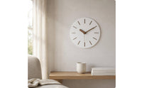 Modern Minimalist Wall Clock Easy Install Nordic Wall Clock Non-Ticking Home Decor for Living Room, Office, Bedroom