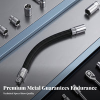 Bendable Flexible Wrench Extension Rod Compact 1/4 Drive Flexible Extension for Tight Areas