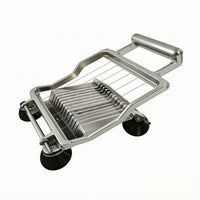Manual Stainless Steel Food Slicer Suction Cup Feet Manual Fruit Cutter Uniform Slices Kitchen Tool