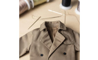 1/6 Scale Long Coat Realistic Intricacy 1/6 Scale Figure Coat Miniature Overcoat Cloth Material Miniature Action Figure Jacket